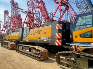 Crawler crane rental for foundation construction projects in UAE
