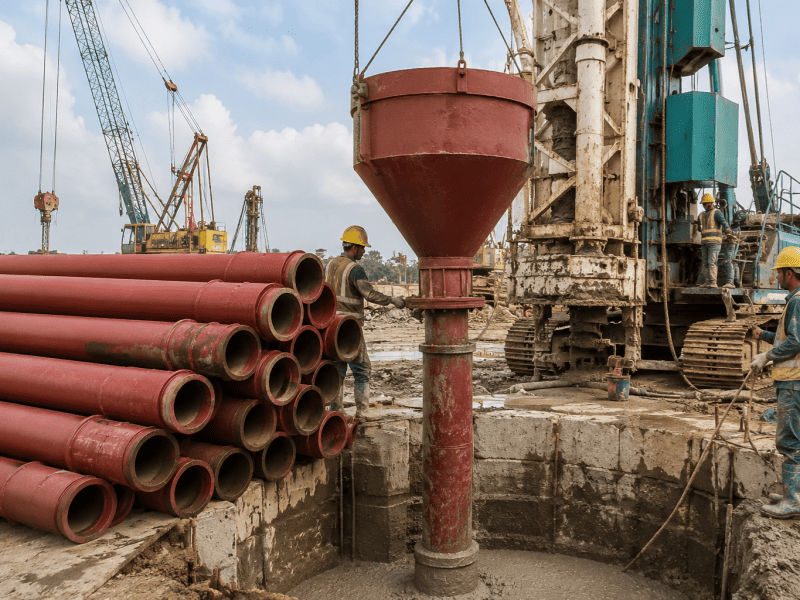 How Does a Tremie Pipe Work?