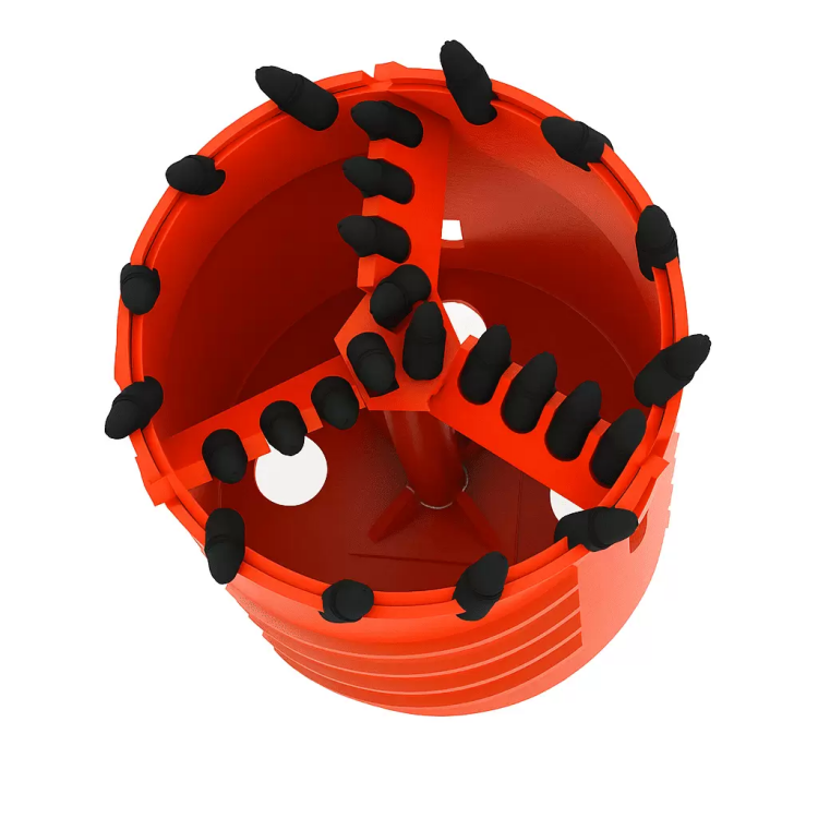 core barrel with crossing cutting