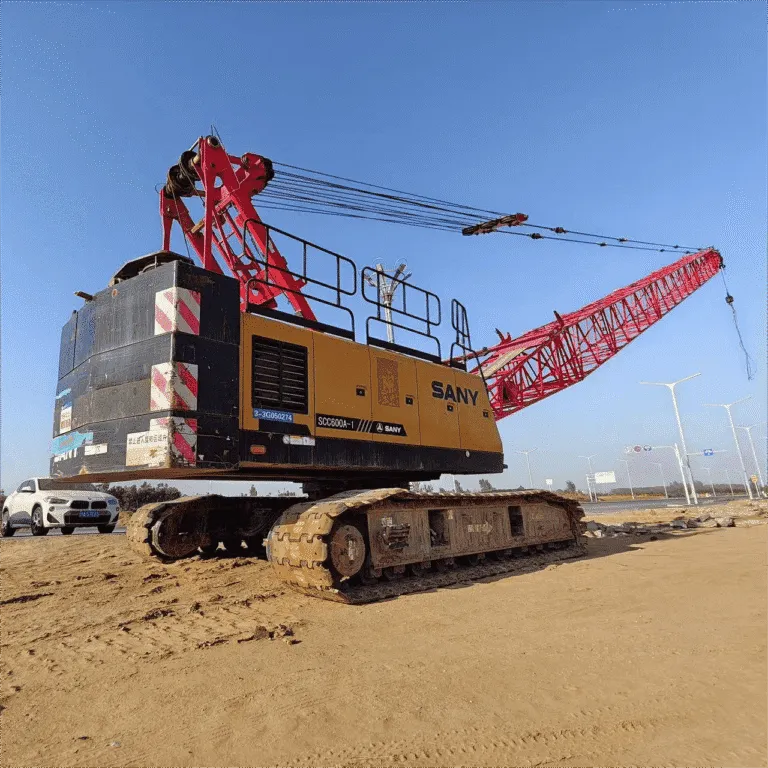 Used crawler cranes available in Dubai for foundation projects
